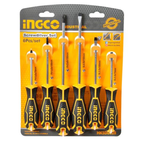 Набір викруток 6 шт. INGCO INDUSTRIAL Набір викруток 6 шт. INGCO INDUSTRIAL