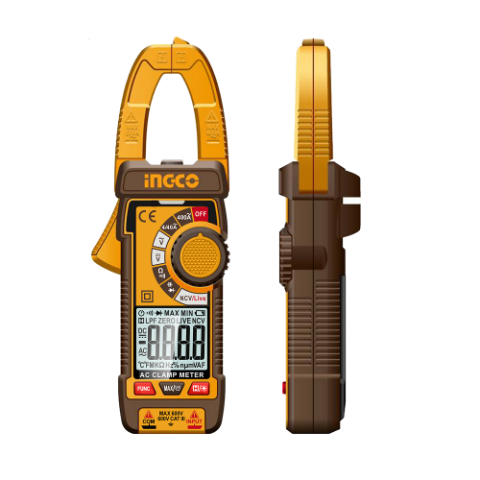 Цифрові струмові кліщі AC/DC 400 А (True RMS, 4000 значень) INGCO INDUSTRIAL