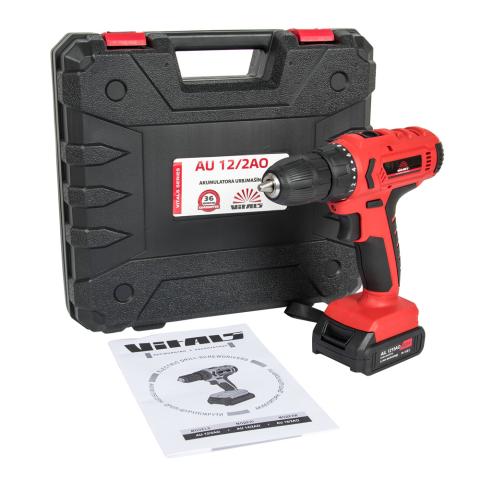 Дриль-шуруповерт акумуляторний Vitals AU 12/2AO Дриль-шуруповерт акумуляторний Vitals AU 12/2AO