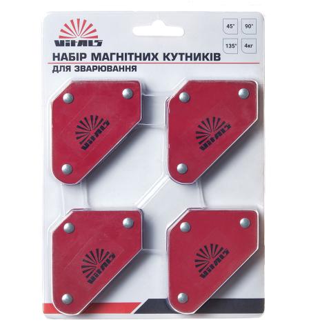 Набір магнітних кутників для зварювання Стріла Vitals WMS 4шт Набір магнітних кутників для зварювання Стріла Vitals WMS 4шт