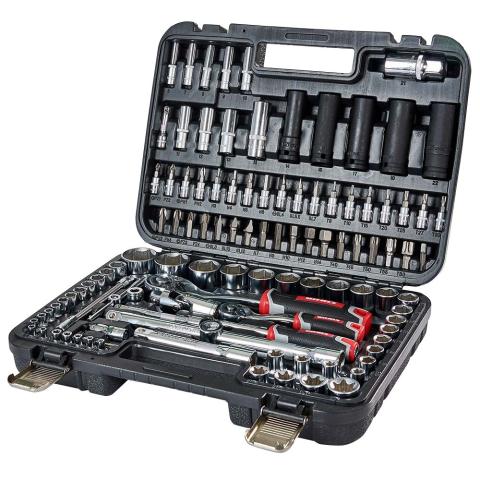 Набір головок торцевих 1/4″ та 1/2″ 111 предметів Vitals Master Impact + Superlock Набір головок торцевих 1/4″ та 1/2″ 111 предметів Vitals Master Impact + Superlock