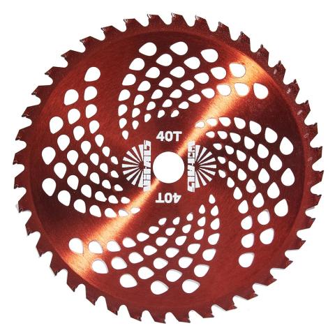 Ніж до мотокоси 40 зуб. (нерж.сталь) з гальванічним покриттям уп. Vitals Червоний Ніж до мотокоси 40 зуб. (нерж.сталь) з гальванічним покриттям уп. Vitals Червоний