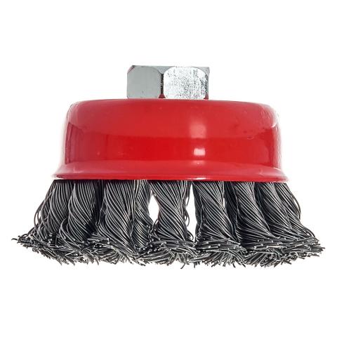 Щітка-чашка Vitals плетена сталь 75 мм М14, 0,5 мм Щітка-чашка Vitals плетена сталь 75 мм М14, 0,5 мм