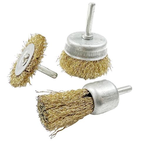 Набір щіток для дриля з хвостовиком Vitals, 3 шт. Набір щіток для дриля з хвостовиком Vitals, 3 шт.