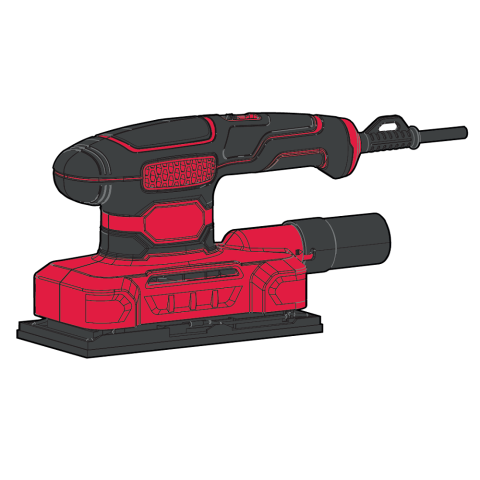 Шліфувальна машина вібраційна Vitals Es 1612KP