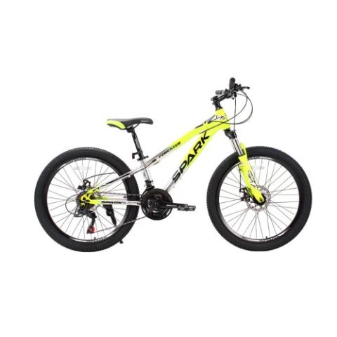 Велосипед SPARK FORESTER JR. (колеса - 24", сталева рама - 11") жовтий із сірим Велосипед SPARK FORESTER JR. (колеса - 24", сталева рама - 11") жовтий із сірим