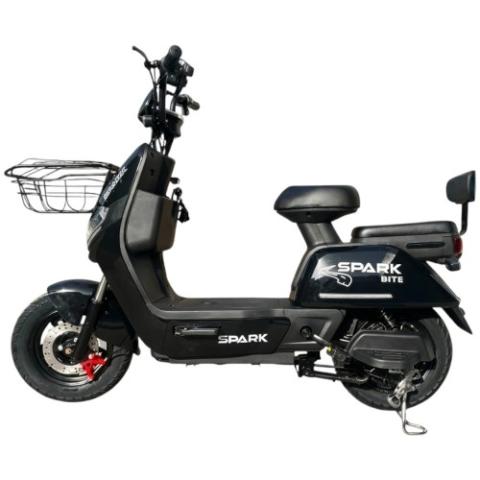 Велосипед з електромотором SPARK BITE 60V/1000W/20Ah 14" Чорний Велосипед з електромотором SPARK BITE 60V/1000W/20Ah 14" Чорний