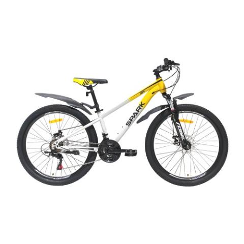 Велосипед SPARK JOY (колеса - 26", сталева рама - 13") білий з жовтим Велосипед SPARK JOY (колеса - 26", сталева рама - 13") білий з жовтим
