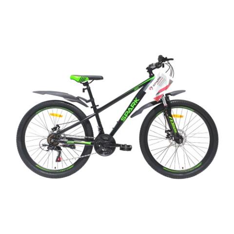 Велосипед SPARK JOY (колеса - 26", сталева рама - 13") чорний з салатовим Велосипед SPARK JOY (колеса - 26", сталева рама - 13") чорний з салатовим