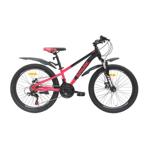Велосипед SPARK JOY (колеса - 24", сталева рама - 11") чорний з рожевим Велосипед SPARK JOY (колеса - 24", сталева рама - 11") чорний з рожевим