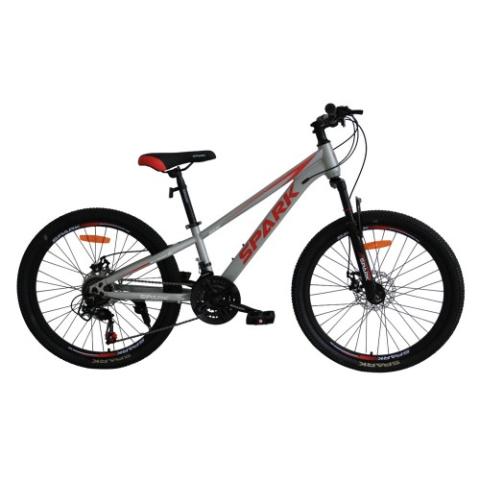 Велосипед SPARK RIDE (колеса - 24", сталева рама - 11") сірий