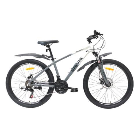 Велосипед SPARK PLEASURE (колеса - 26", алюмінієва рама - 15") сірий з білим Велосипед SPARK PLEASURE (колеса - 26", алюмінієва рама - 15") сірий з білим