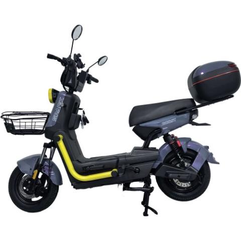 Велосипед з електромотором SPARK BOOST 14" 72V/1200W/25Ah сірий з жовтим