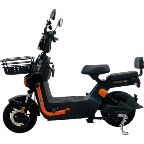 Велосипед з електромотором SPARK TOUR PRO 14" 60V/1000W/20Ah чорний з помаранчевим