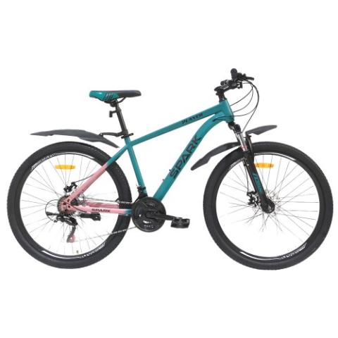 Велосипед SPARK PLAYER (колеса - 27,5", сталева рама - 17") бірюзовий з рожевим Велосипед SPARK PLAYER (колеса - 27,5", сталева рама - 17") бірюзовий з рожевим