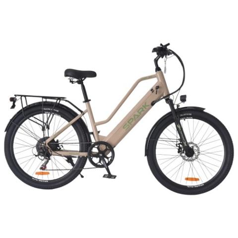 Велосипед з електромотором SPARK E-CITY EASY GO 17" 48V/500W/12,5Ah бежевий