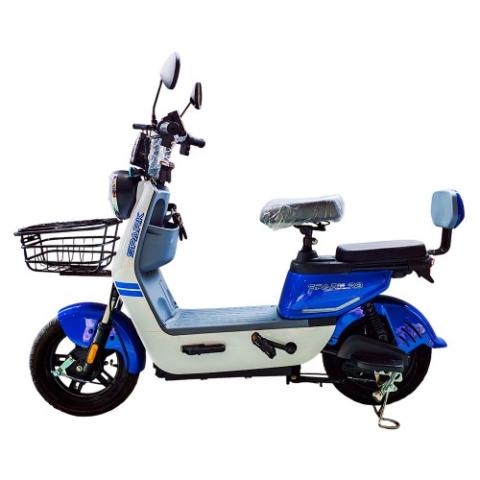 Велосипед з електромотором SPARK R9 14" 60V/800W/20Ah LiFePO4 білий із синім