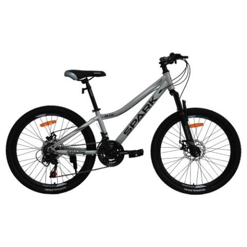 Велосипед SPARK SKADI (колеса - 24", сталева рама - 12") сірий матовий