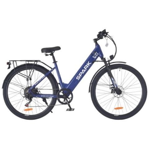 Велосипед з електромотором SPARK E-CITY EASY WAY 18" 48V/500W/12,5Ah синій