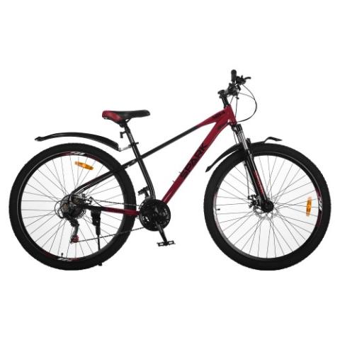 Велосипед SPARK NOVA (колеса - 29", сталева рама - 17") вишневий з чорним