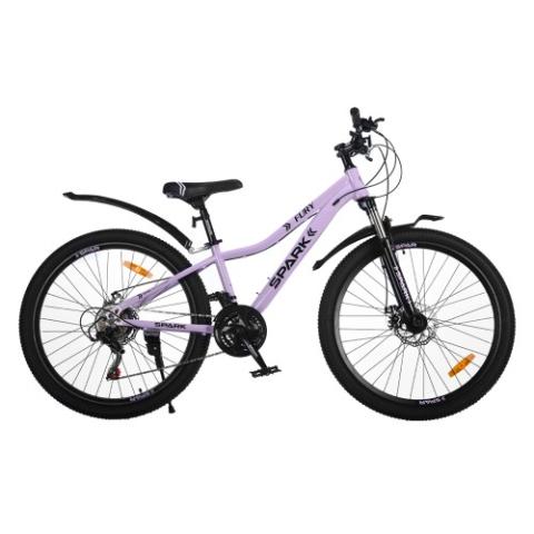 Велосипед SPARK FURY (колеса - 26", сталева рама - 13") бузковий