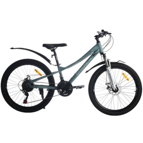 Велосипед SPARK NERO (колеса - 24", сталева рама - 11") темно-бірюзовий Велосипед SPARK NERO (колеса - 24", сталева рама - 11") темно-бірюзовий