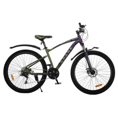 Велосипед SPARK BLITZ (колеса - 27,5", сталева рама - 17") фіолетовий з темно-оливковим