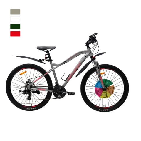 Велосипед SPARK HUNTER 18 27,5 сірий вівід (колеса - 27,5", алюмінієва рама - 18")