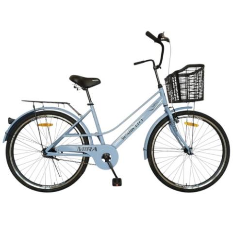 Велосипед SPARK CITY MIRA (колеса - 26", сталева рама - 17") з кошиком світло-блакитний Велосипед SPARK CITY MIRA (колеса - 26", сталева рама - 17") з кошиком світло-блакитний