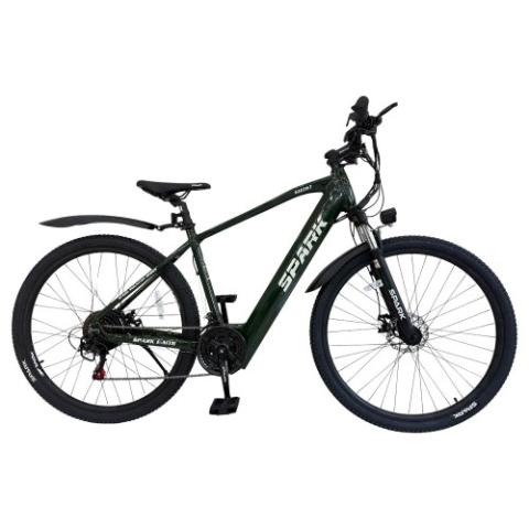 Велосипед з електромотором SPARK E-MTB GHOST 17" 48V/500W/12,8Ah темно-зелений Велосипед з електромотором SPARK E-MTB GHOST 17" 48V/500W/12,8Ah темно-зелений