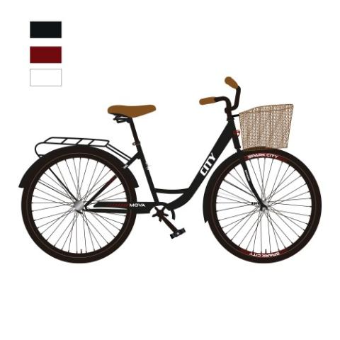Велосипед SPARK CITY MOVA (колеса - 28", стальна рама - 18") чорний з білим Велосипед SPARK CITY MOVA (колеса - 28", стальна рама - 18") чорний з білим