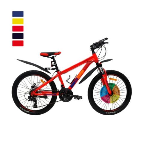 Велосипед SPARK FORESTER 13 24 неоновий червоний (колеса - 24", сталева рама - 13")