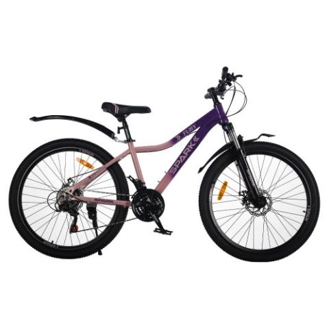 Велосипед SPARK FURY (колеса - 26", сталева рама - 15") фіолетовий з персиковим Велосипед SPARK FURY (колеса - 26", сталева рама - 15") фіолетовий з персиковим