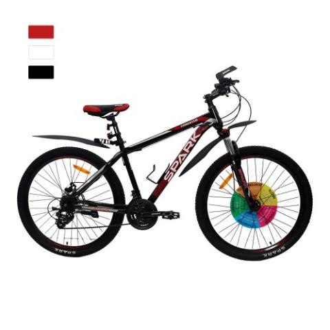 Велосипед SPARK FORESTER 17 27,5 неоновий червоний (колеса - 27,5", сталева рама - 17")