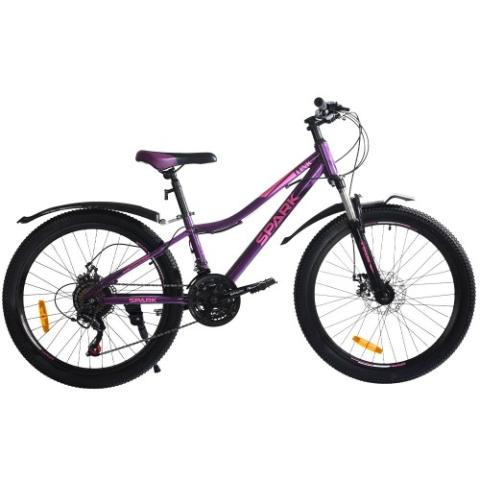 Велосипед SPARK LINK (колеса - 24", сталева рама - 12") фіолетовий Велосипед SPARK LINK (колеса - 24", сталева рама - 12") фіолетовий