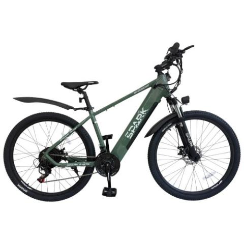 Велосипед з електромотором SPARK E-MTB SHADOW 15" 48V/500W/12,8Ah темно-зелений Велосипед з електромотором SPARK E-MTB SHADOW 15" 48V/500W/12,8Ah темно-зелений