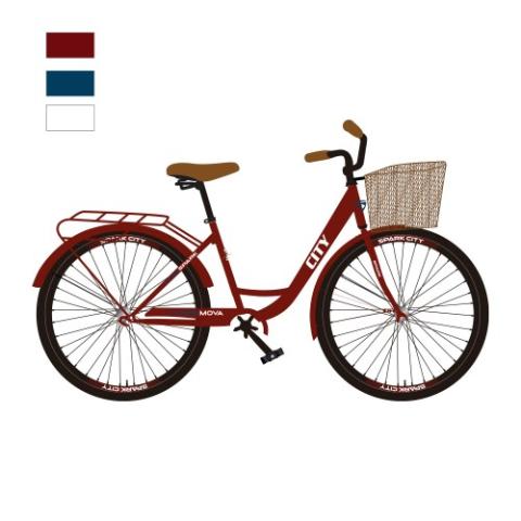 Велосипед SPARK CITY MOVA (колеса - 28", стальна рама - 18") червоний з білим