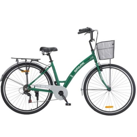 Велосипед SPARK CITY REINE (колеса - 28", алюмінієва рама - 18") зелений Велосипед SPARK CITY REINE (колеса - 28", алюмінієва рама - 18") зелений
