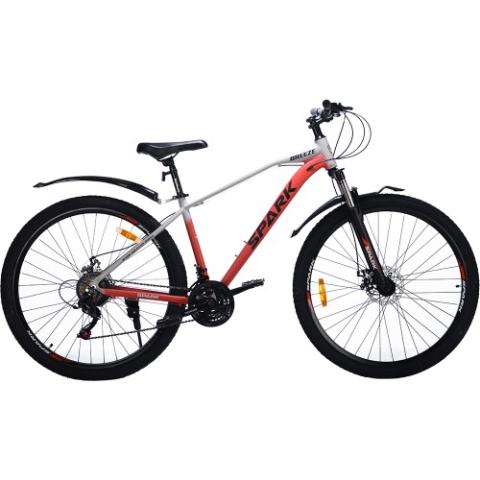 Велосипед SPARK BREEZE (колеса – 29", алюмінієва рама – 17") сірий з червоним Велосипед SPARK BREEZE (колеса – 29", алюмінієва рама – 17") сірий з червоним