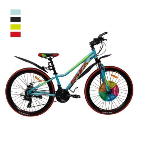 Велосипед SPARK WAVE 12 24 бірюзовий (колеса - 24", сталева рама - 12") Велосипед SPARK WAVE 12 24 бірюзовий (колеса - 24", сталева рама - 12")