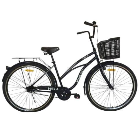 Велосипед SPARK CITY VISTA (колеса - 28", сталева рама - 18") із кошиком темно-фіолетовий Велосипед SPARK CITY VISTA (колеса - 28", сталева рама - 18") із кошиком темно-фіолетовий