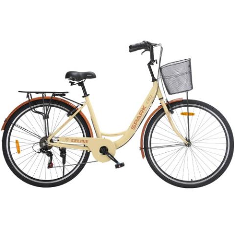 Велосипед SPARK CITY CELINE (колеса - 28", алюмінієва рама - 18") бежевий Велосипед SPARK CITY CELINE (колеса - 28", алюмінієва рама - 18") бежевий