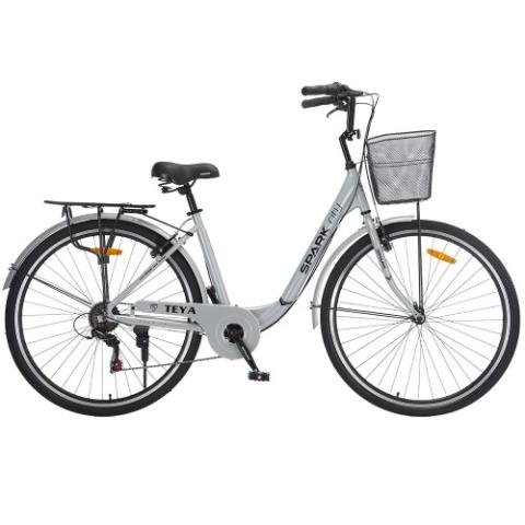 Велосипед SPARK CITY TEYA (колеса - 28", алюмінієва рама - 18") сірий