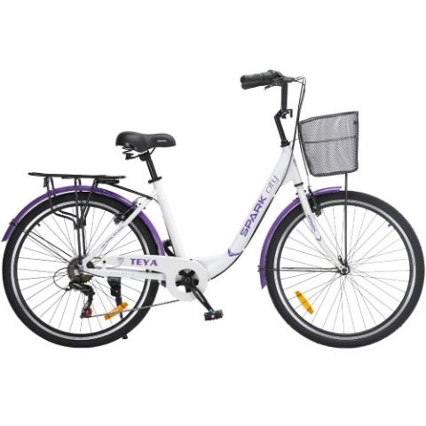 Велосипед SPARK CITY TEYA (колеса - 26", алюмінієва рама - 17") білий Велосипед SPARK CITY TEYA (колеса - 26", алюмінієва рама - 17") білий