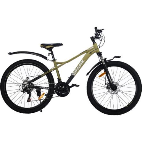 Велосипед SPARK AXION (колеса - 26", алюмінієва рама - 15") оливковий з чорним