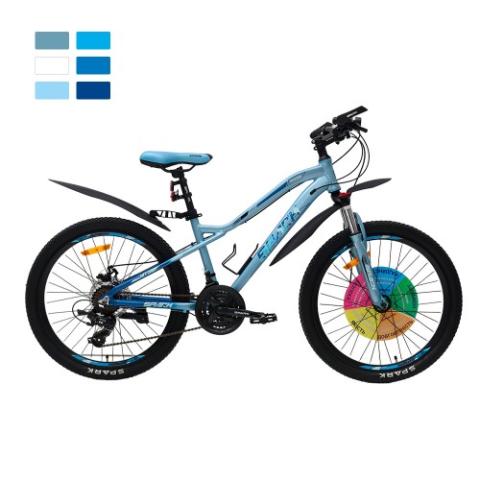 Велосипед SPARK HUNTER 14 24 блакитний (колеса - 24", алюмінієва рама - 14")