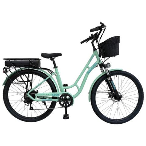 Велосипед з електромотором SPARK E-CITY LITE 18" 48V/500W/12,8Ah м'ятний