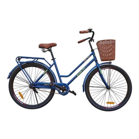 Велосипед SPARK CITY RETRO (колеса - 26", стальна рама - 17") синій з жовтим