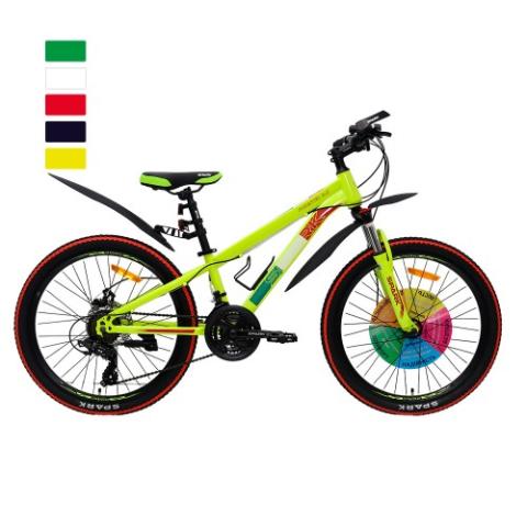 Велосипед SPARK FORESTER 13 24 неоновий жовтий (колеса - 24", сталева рама - 13") Велосипед SPARK FORESTER 13 24 неоновий жовтий (колеса - 24", сталева рама - 13")
