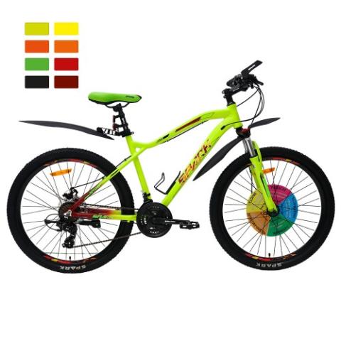 Велосипед SPARK HUNTER 18 26 неоновий жовтий (колеса - 26", алюмінієва рама - 18") Велосипед SPARK HUNTER 18 26 неоновий жовтий (колеса - 26", алюмінієва рама - 18")
